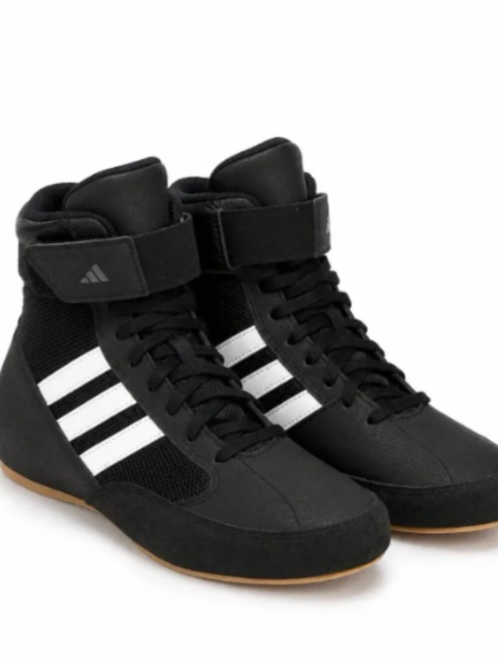Adidas HVC 2 Black White Wrestling Boxing Shoes Men's 8
